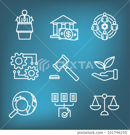 Company Analysis Using Pestel Methods Icon Set 101746250