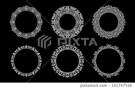 Set of decorative frames Elegant element 101747598