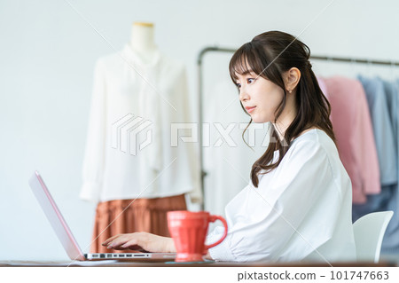 Designer woman at work. 101747663