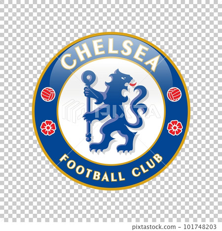 Chelsea England football club emblem on transparent background. Vector illustration 101748203