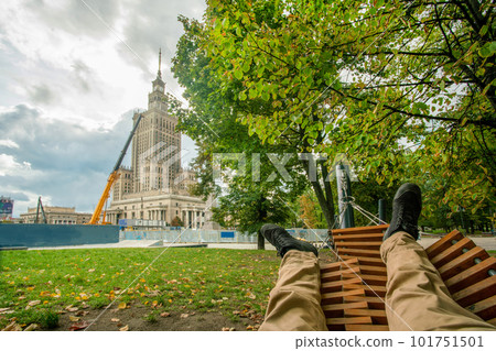 Relaxation on hammock Relaxation on hammock 101751501