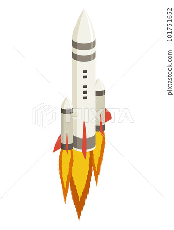 Space element isometric. Spaceship, space exploration image. Creative element, color web icon for infographic. Isolated vector illustration Space element isometric. Spaceship, space exploration image. Creative element, color web icon for infographic. Isolated vector illustration 101751652
