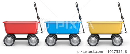 Set of garden tools and supplies for gardener and flower pots in garden Set of garden tools and supplies for gardener and flower pots in garden 101753348