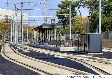 "Traffic Future City Utsunomiya" has been constructed and is waiting for its opening... Haga/Utsunomiya LRT [Green Stadium Mae] Station 101753782
