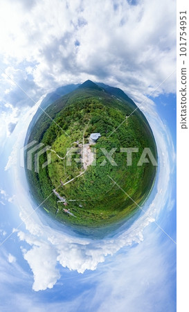 "Yamanashi Prefecture" Drone captures the beautiful forest with a spherical camera Kiyosato "Yamanashi Prefecture" Drone captures the beautiful forest with a spherical camera Kiyosato 101754951