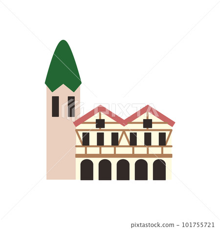 歐式建築簡約 歐式建築簡約 101755721