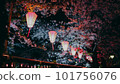 Snow cherry light up at night 101756076
