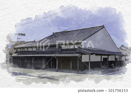 Watercolor style Yonago Shitamachi Shipping wholesaler Goto Family Residence Yonago City, Tottori Prefecture Watercolor style Yonago Shitamachi Shipping wholesaler Goto Family Residence Yonago City, Tottori Prefecture 101756153