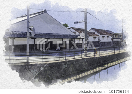 Watercolor style Yonago Shitamachi Shipping wholesaler Goto Family Residence Yonago City, Tottori Prefecture Watercolor style Yonago Shitamachi Shipping wholesaler Goto Family Residence Yonago City, Tottori Prefecture 101756154