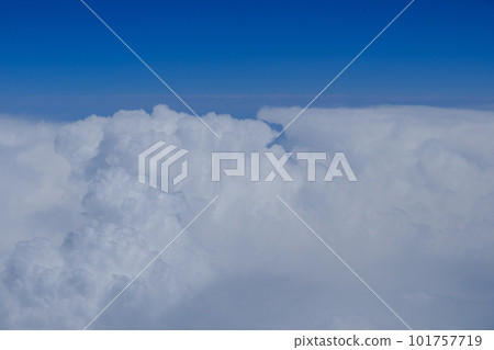Spring clouds seen from an airplane 101757719