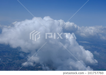 Spring clouds seen from an airplane Spring clouds seen from an airplane 101757760