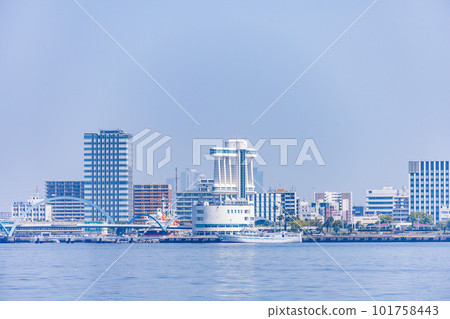 Nagoya Port Garden Wharf seen from the sea Nagoya Port Garden Wharf seen from the sea 101758443