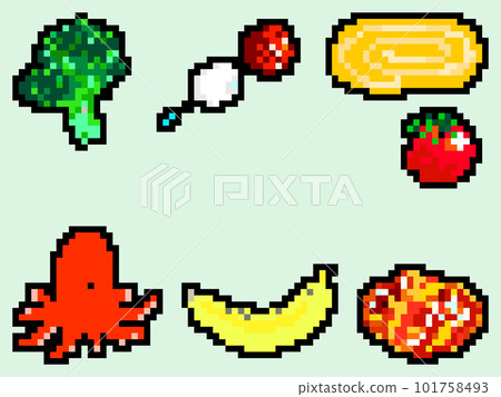 Bento side dish pixel art 101758493