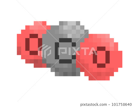 pixel art of carbon dioxide molecule pixel art of carbon dioxide molecule 101758640