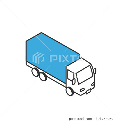 Large truck image illustration material Large truck image illustration material 101758969