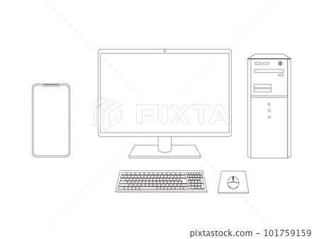 smartphone and desktop computer 101759159