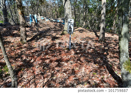 備前“德倉城”的高石牆和圍牆 101759887