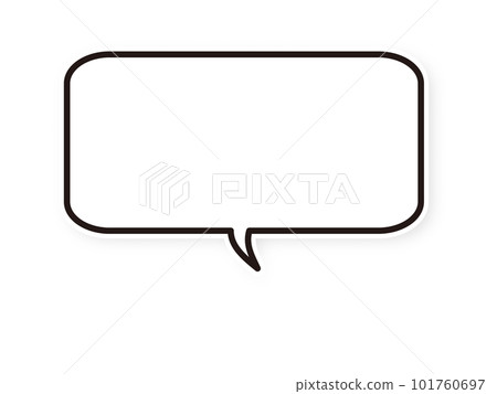 帶陰影的方形氣球 101760697