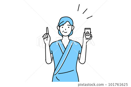 對智能手機採取安全措施的中老年女性住院患者 101761625