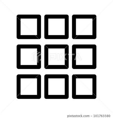 簡單的菜單圖標。菜單界面。向量。 101763380