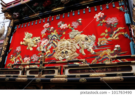 Festival stall decorations for the Spring Takayama Festival Festival stall decorations for the Spring Takayama Festival 101763490