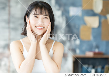 年輕女性的美麗形象 101763533