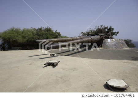 Gun battery on Goree Island, Senegal Gun battery on Goree Island, Senegal 101764461