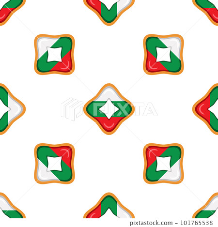 Pattern cookie with flag country Bulgaria in tasty biscuit Pattern cookie with flag country Bulgaria in tasty biscuit 101765538