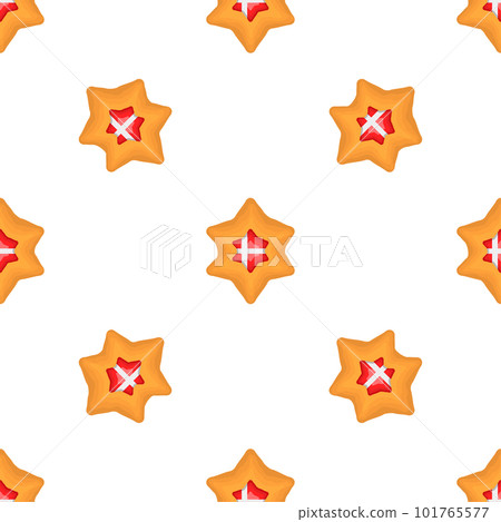 Pattern cookie with flag country Denmark in tasty biscuit 101765577