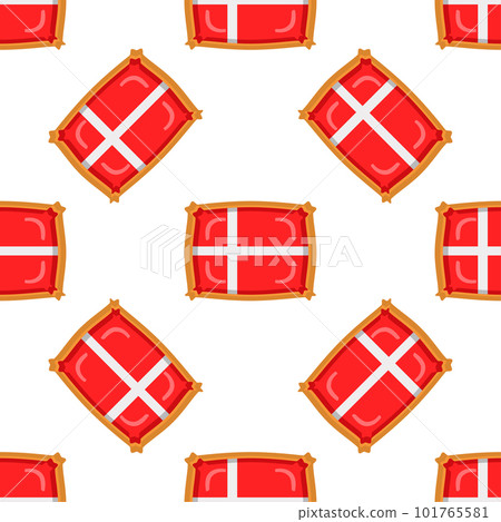 Pattern cookie with flag country Denmark in tasty biscuit Pattern cookie with flag country Denmark in tasty biscuit 101765581