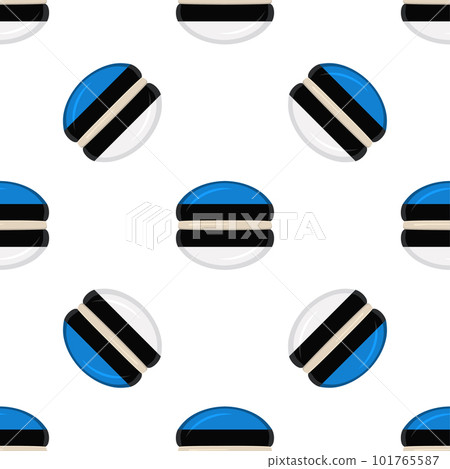 Pattern cookie with flag country Estonia in tasty biscuit Pattern cookie with flag country Estonia in tasty biscuit 101765587
