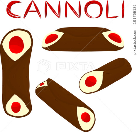 Various sweet tasty cannoli 101766122