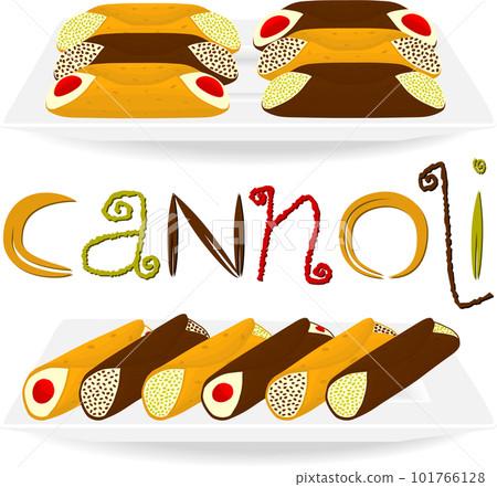 Various sweet tasty cannoli Various sweet tasty cannoli 101766128
