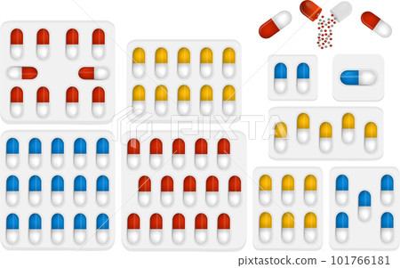 big colored set different types of pills big colored set different types of pills 101766181