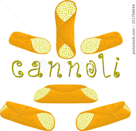 Various sweet tasty cannoli 101766644