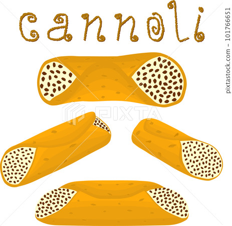 Various sweet tasty cannoli 101766651
