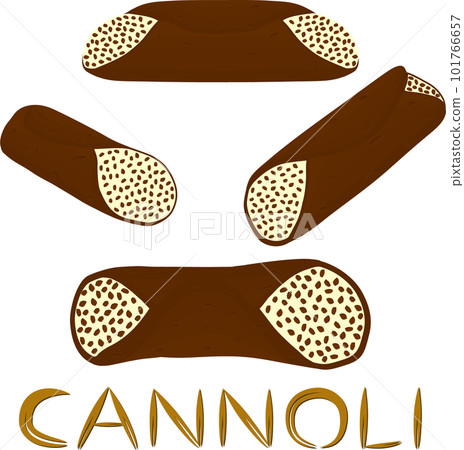 Various sweet tasty cannoli 101766657