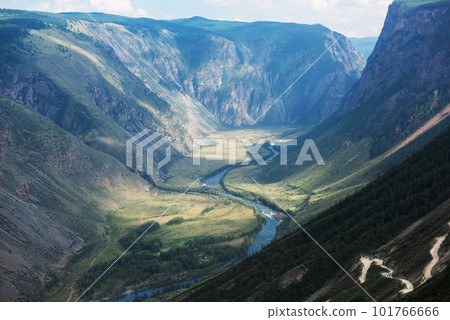 Altai mountain road pass Altai mountain road pass 101766666