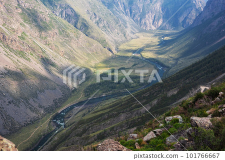 Altai mountain road pass Altai mountain road pass 101766667