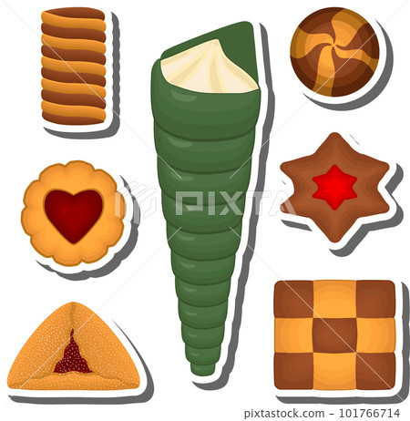 Big set homemade cookie different taste in pastry biscuit Big set homemade cookie different taste in pastry biscuit 101766714