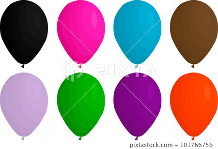 big set different types inflatable rubber balloons 101766756