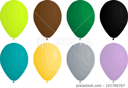 big set different types inflatable rubber balloons 101766767