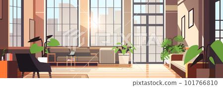 creative empty no people apartment modern loft interior of open space home office with furniture for corporate or freelance work creative empty no people apartment modern loft interior of open space home office with furniture for corporate or freelance work 101766810
