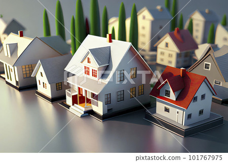 Saving money for real estate with buying a new home and loan for prepare in the future concept Saving money for real estate with buying a new home and loan for prepare in the future concept 101767975