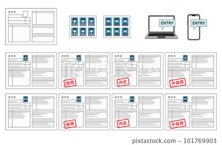 job hunting illustration material job hunting illustration material 101769903