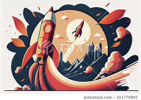 Cartoon vector illustration education concept. Education helps us go further and faster Cartoon vector illustration education concept. Education helps us go further and faster 101770905