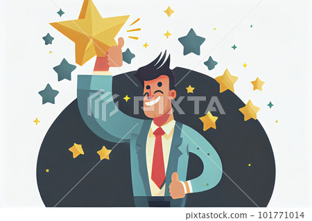 Appreciate high performance employee, good job or praising success staff, recognition or congratulation concept 101771014