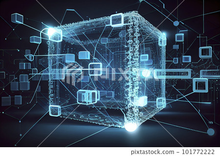 Blockchain technology. Featuring a futuristic and innovative design Blockchain technology. Featuring a futuristic and innovative design 101772222
