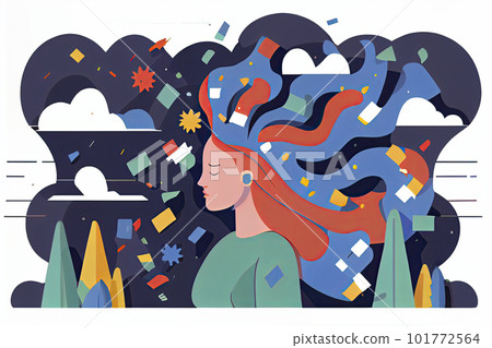 Solving mental problems and issues. Mind health and balance, mindfulness and decisions for soundness 101772564
