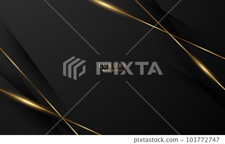 Abstract modern design black background with luxury golden elements vector illustration. Abstract modern design black background with luxury golden elements vector illustration. 101772747